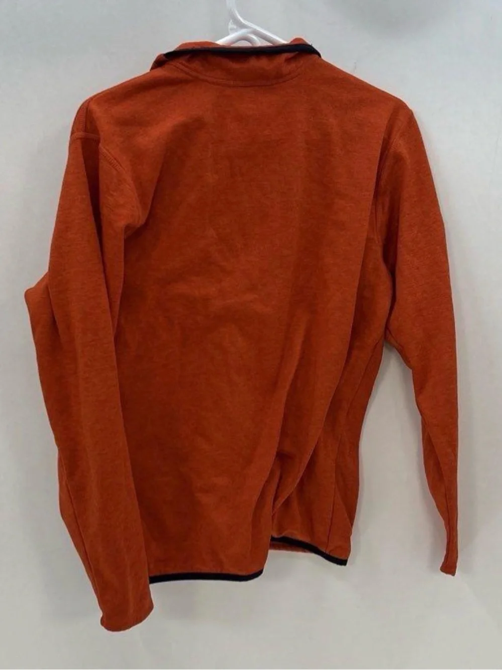 The North Face Men's Orange Zip-Up Fleece Jacket